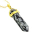 SnowFlake Obsidian Gemstone Pendant Necklace